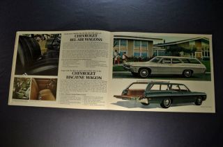 1968 Chevrolet Station Wagon Brochure Impala Caprice Estate Chevelle 68 4
