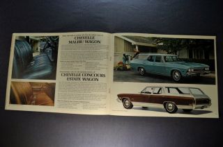 1968 Chevrolet Station Wagon Brochure Impala Caprice Estate Chevelle 68 5
