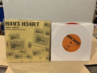 Have Heart What Counts Posi S 2005 Red 7” Sxe Xxx Youth Of Today Verse Boston