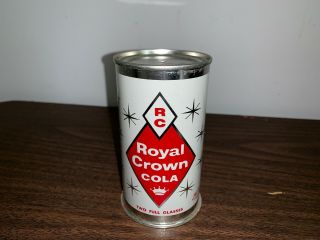Vintage 1960s Rc Royal Crown Cola Metal Can,  Big Delta Alaska Rare