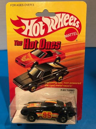1982 Hot Wheels Hot Ones Porsche P - 911 Turbo Noc