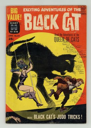 Black Cat Mystery (harvey) 65 1963 Gd,  2.  5