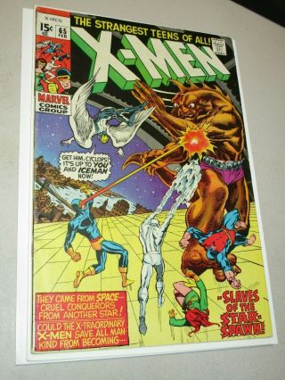 X - Men 65 - Bright,  Colorful Neal Adams Art Early Bronze Age Marvel