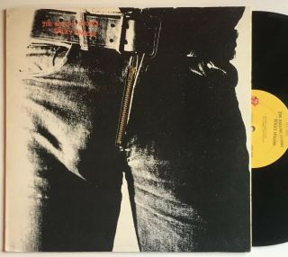 The Rolling Stones 1977 Sticky Fingers Lp Vinyl Coc - 39105 Andy Warhol Zipper
