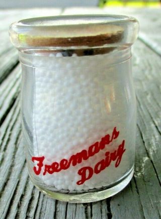 Dairy Creamer - Freemans Dairy - Best By Test - Allentown Pa.  Cap