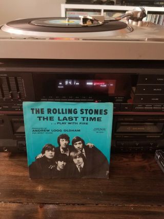 Rolling Stones 1965 45 The Last Time/play With Fire Vg,