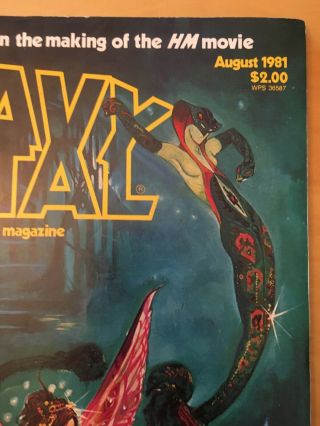 TAARNA 1 2 3,  COVER A & B,  1ST PRINTS,  HEAVY METAL AUG 1981,  1ST APPEARANCE 5