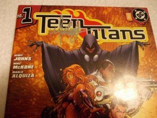 TEEN TITANS 1 2003 SIGNED MIKE TURNER COVER NM/NM,  SUPERMAN BATMAN FLASH 2 3 20 2