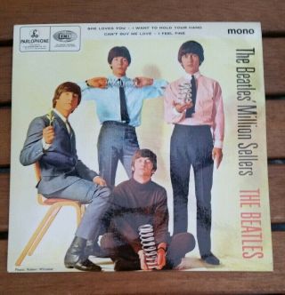 The Beatles Million Sellers Ep 7 " 45 Vinyl Rare Single Gep 8946