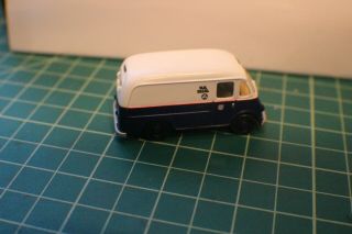 Ho Mini Metals Us Mail Delivery Van (white And Blue) (50)