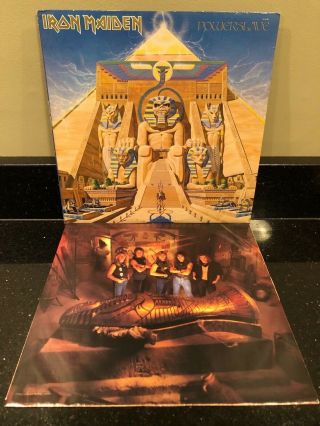 Iron Maiden Powerslave Vinyl Lp 1984 Sj 12321 Lowered Price