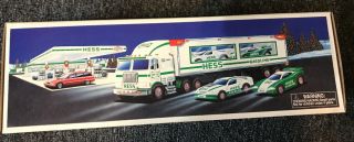 1997 Hess Toy Truck And Racers Ships For