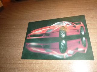 Ferrari F40,  1990s Postcard