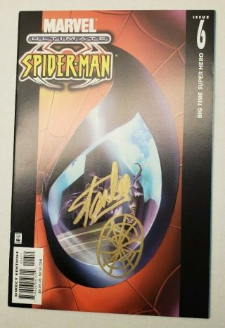 Signed & Sketch Stan Lee Ultimate Spiderman 6 300 129 101 Nm 135 121