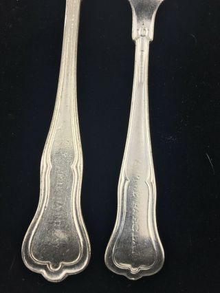 THE BARCLAY HOTEL Vtg Sliverware 1 Spoon and 1 Fork YORK CITY REED & BARTON 3