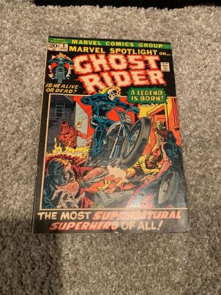 Marvel Spotlight 5 Origin & First Ghost Rider 7.  0,  F Vf High End Book