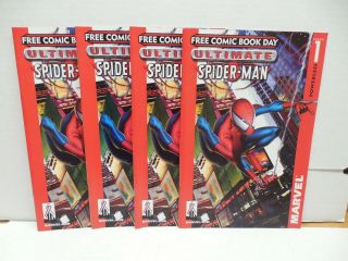 Ultimate Spider - Man Marvel Comic Book 1 Day Issue X4 Spider - Verse Bagley