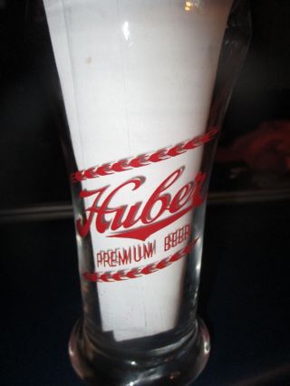 Vintage Huber Beer 8 Ounce Glass Monroe Wisconsin