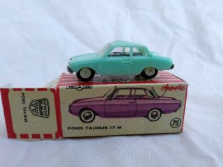 Vtg Anguplas 75 Ford Taurus 17m In Pale Green With Box -