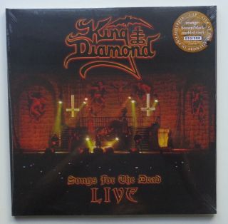Kr3 King Diamond Songs For The Dead Live Orange Brown/black Marbled 2lp 33/300