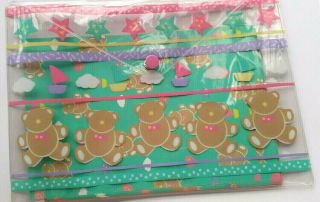 Sanrio Tweedle Dee Bear Case Pouch Stationary Paper Just For Fun Snap 1987 Rare