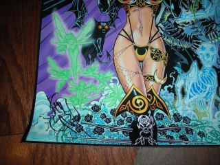 TAROT WITCH OF THE BLACK ROSE: HOLLOWEEN 4/20/2012 PRINT LITHO SIGNED JIM BALENT 2