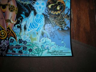 TAROT WITCH OF THE BLACK ROSE: HOLLOWEEN 4/20/2012 PRINT LITHO SIGNED JIM BALENT 3