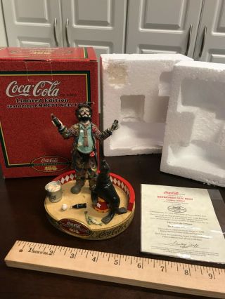 Coca Cola Emmett Kelly " Refreshes You Best " Limited Edition Century Edition