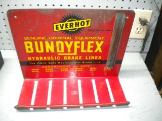 Vintage Bundyflex Hydraulic Brake Lines Metal Advertising Rack L@@k