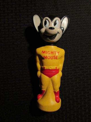 1965 Mighty Mouse Terrytoons 9.  5 " Soaky Fn 6.  0 W/ Cap