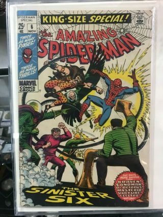 The Spider - Man Annual 6 Nov Marvel Comics Sinister Six