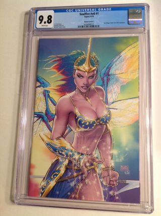 Cgc 9.  8 Soulfire V8 1 Sdcc 2019 Variant Limited Edition Of 25 Copies Aspen
