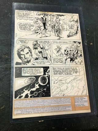 Warlord 28 Comic Art 1st Page Mike Grell Mike Vosburg