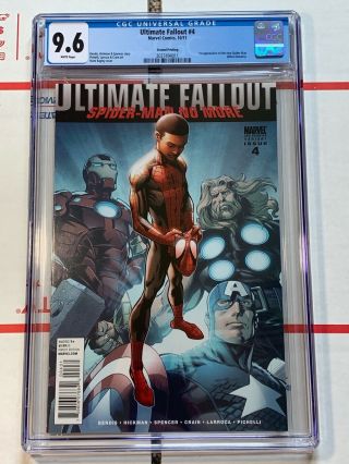 Ultimate Fallout 4 Cgc 9.  6 (marvel 2011) First App Of Miles Morales 2nd Print