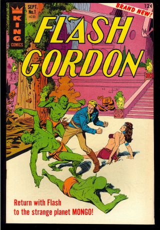Flash Gordon 1 First Issue 1st S.  A.  App.  King Comics 1966 Fn - Vf