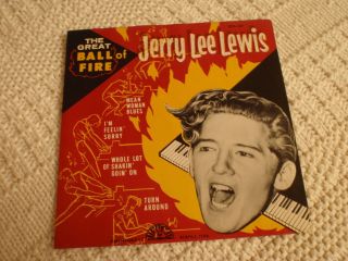 Jerry Lee Lewis Sun 107 Ep The Great Ball Of Fire Sleeve Only No Record