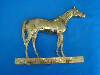 Vintage Brass Horse Doorstop 1949 Thoroughbred Race Horse Citation