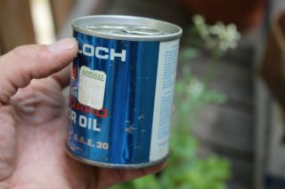 Vintage McCulloch 100:1 Outboard Motor Oil Can S.  A.  E.  30 S16 2
