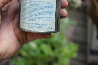 Vintage McCulloch 100:1 Outboard Motor Oil Can S.  A.  E.  30 S16 4