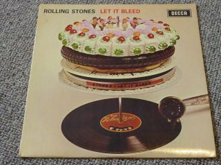 The Rolling Stones - Let It Bleed - Rare Uk Stereo 2nd Lp,  Poster 3w/1w - Ex/vg
