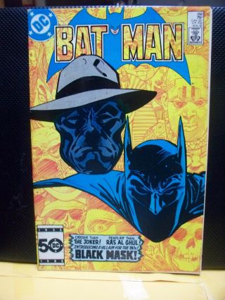 Batman 386 First Black Mask Vg/vg - 1985 Htf