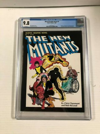Marvel Graphic Novel 4 Cgc 9.  8 - First Appearance Mutants - 1982