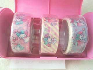 Sanrio Japan My Melody Like tin can juice three paper tapes washi tape 4