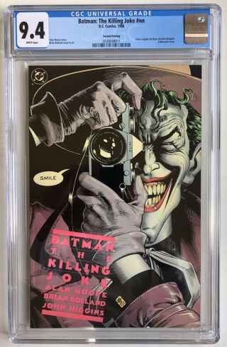 Batman: The Killing Joke Nn Cgc 9.  4 Nm 2nd Print (1988) Joker Cripples Batgirl