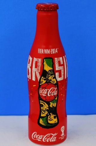 Full 2014 Austrian Fifa Soccer World Cup Aluminum Coca Cola Bottle Austria