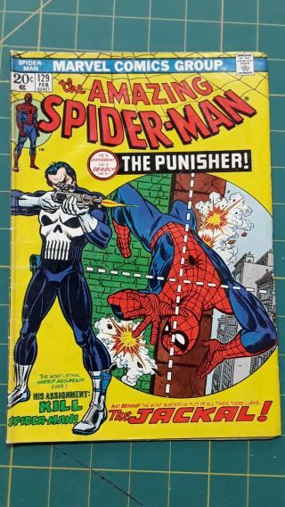 The Spider - Man 129 (feb 1974,  Marvel),  174 201 Punisher