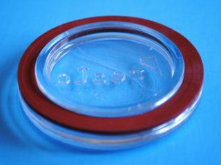 Vintage ONE (1) PRESTO GLASS TOP INSERT LID,  SEAL & BAND For Mason Canning Jar 3