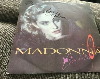 Madonna ‘live To Tell’ 12in Vinyl 