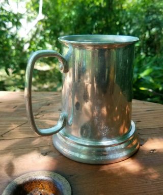 Vintage Pewter Schlitz Beer Mug