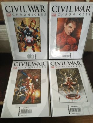 Civil War Chronicles 1 - 12 Complete Set Marvel Comics Nm/unread Captain America